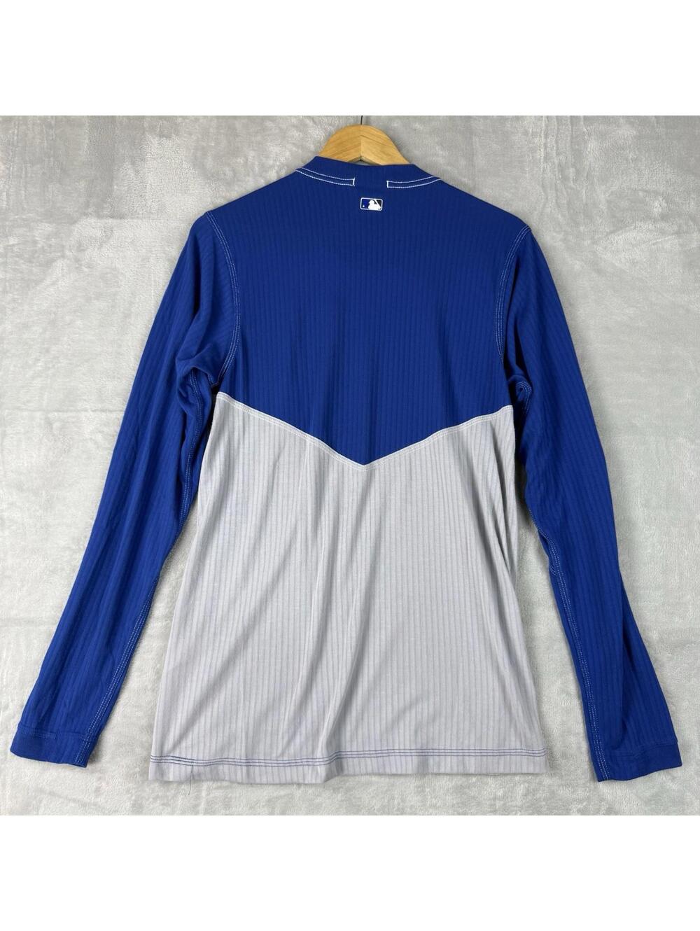 Nike Baseball Toronto Blue Jays Long Sleeve Shirt MLB Grey Blue Size M Athletic - Picture 9 of 9